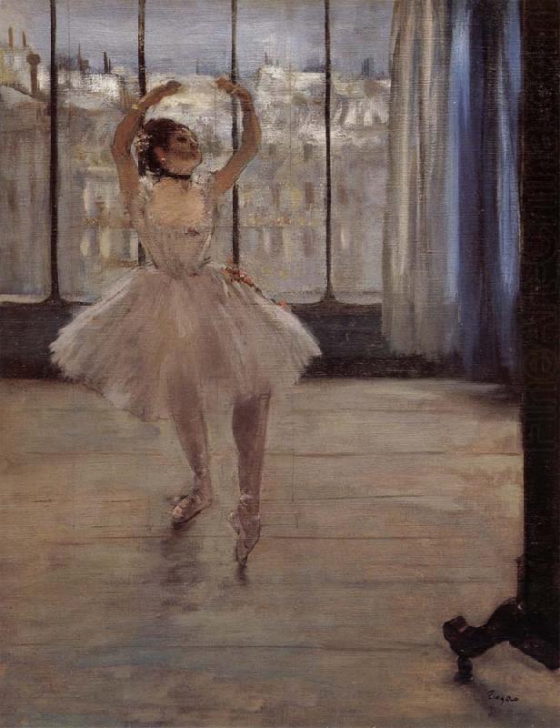 Edgar Degas Dancer in ther front of Photographer china oil painting image